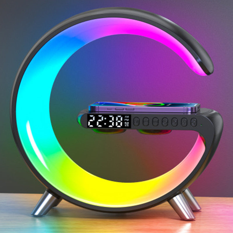 G-Shaped Smart RGB Bedside Lamp with Wireless Charger
