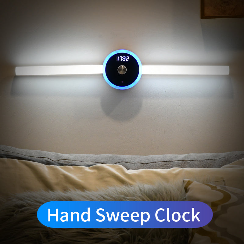 Smart Rechargeable LED Cabinet Light with Sensor, Clock & Timer – product image 6