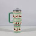 Christmas Stainless Steel Travel Tumbler with Straw – image 8