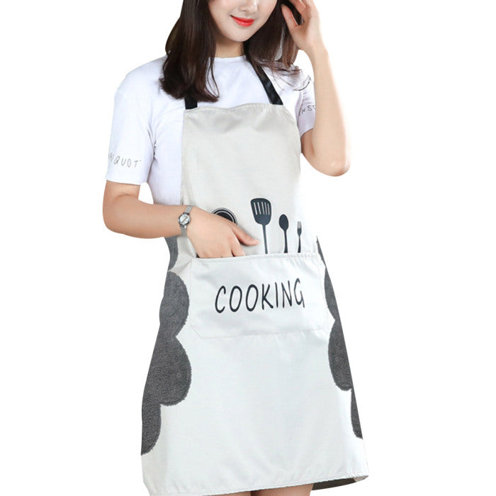Water-Resistant Kitchen Apron with Towel Panels – image 6