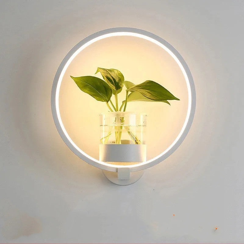 Modern LED Wall Light with Decorative Plant Holder – product image 2