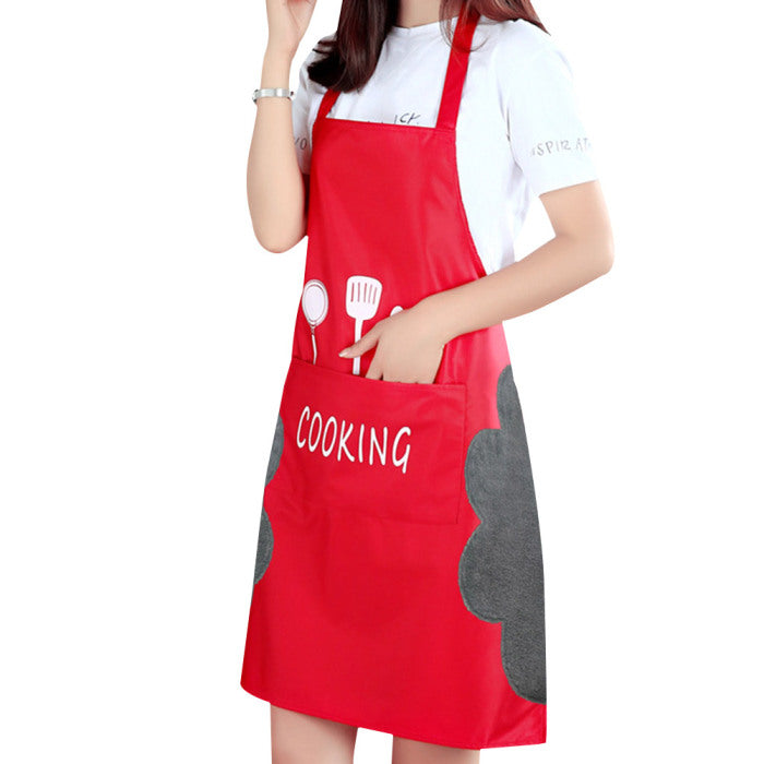 Water-Resistant Kitchen Apron with Towel Panels – image 7