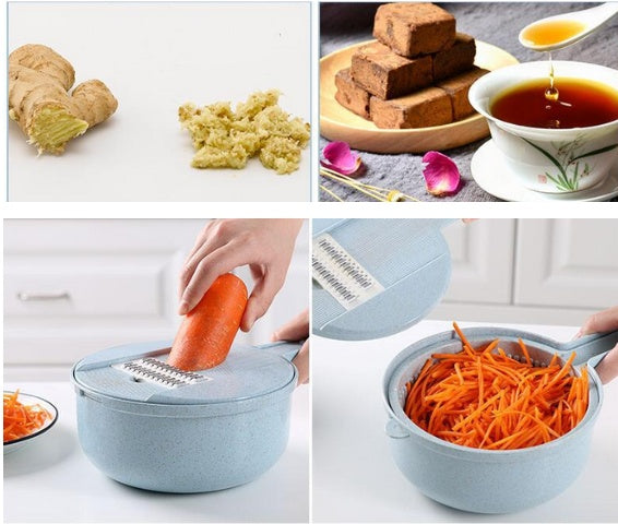 8-in-1 Mandoline Vegetable Slicer, Grater & Food Prep Set – product image 3