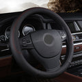 Microfibre Leather Steering Wheel Cover, 38cm – image 2