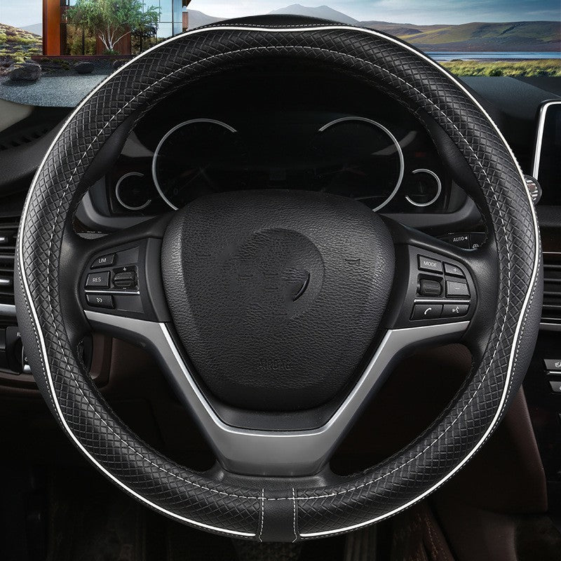 Plush Steering Wheel Cover – Round or D-Shape, 38cm – image 8