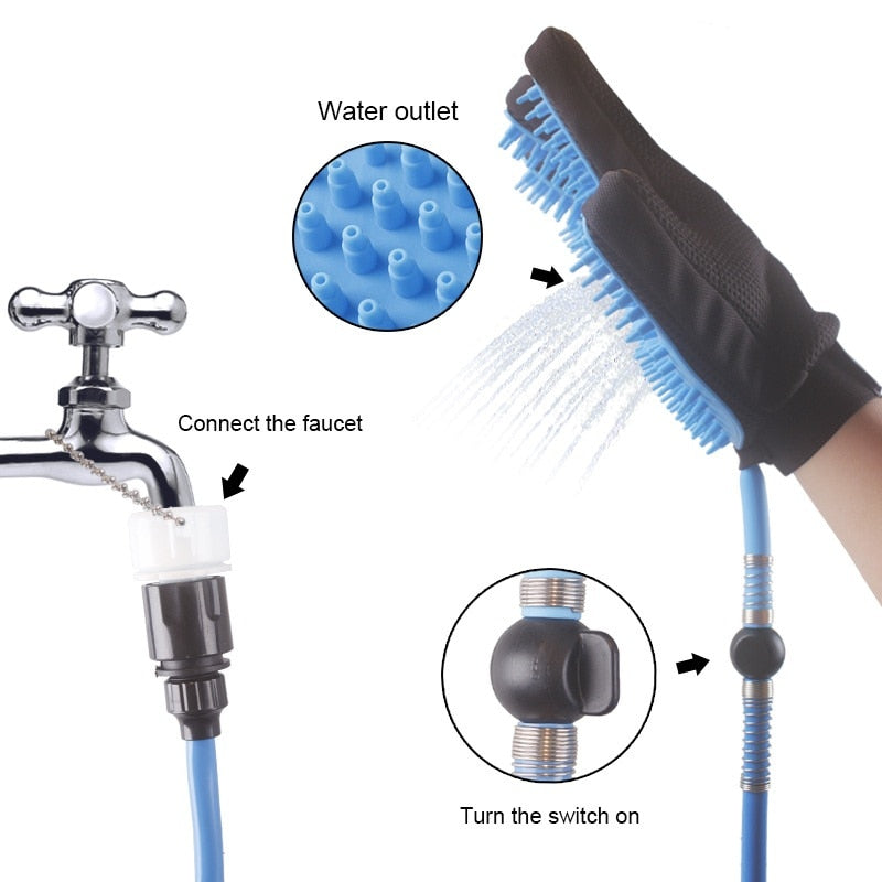 Handheld Pet Shower & Massage Brush – image 7