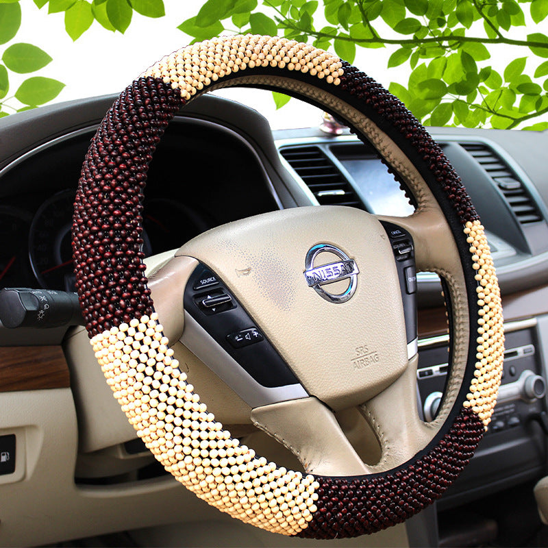 Wooden Bead Steering Wheel Cover – image 3