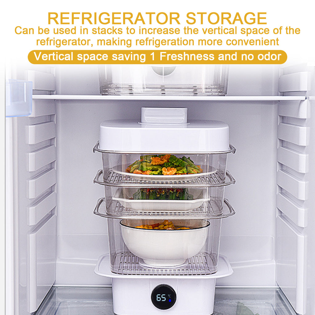 Stackable Insulated Food Cover with Temperature Display – image 7