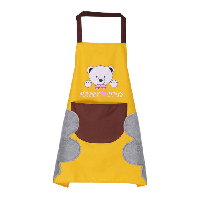 Water-Resistant Kitchen Apron with Towel Panels – image 4