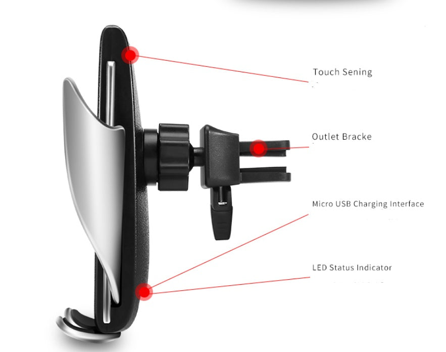 10W Wireless Car Charger & Phone Holder – image 5