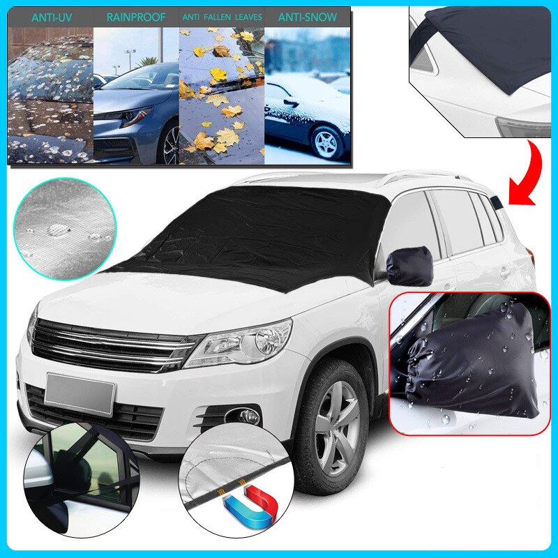Magnetic Car Windscreen Snow Cover Set