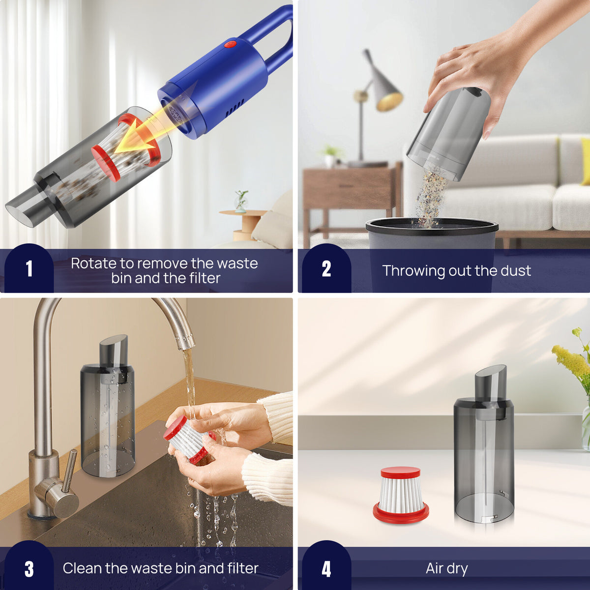 Cordless Handheld Vacuum Cleaner for Car & Home – product image 10