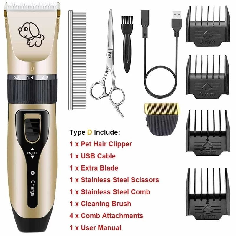 Rechargeable Pet Hair Clipper & Grooming Kit – product image 2