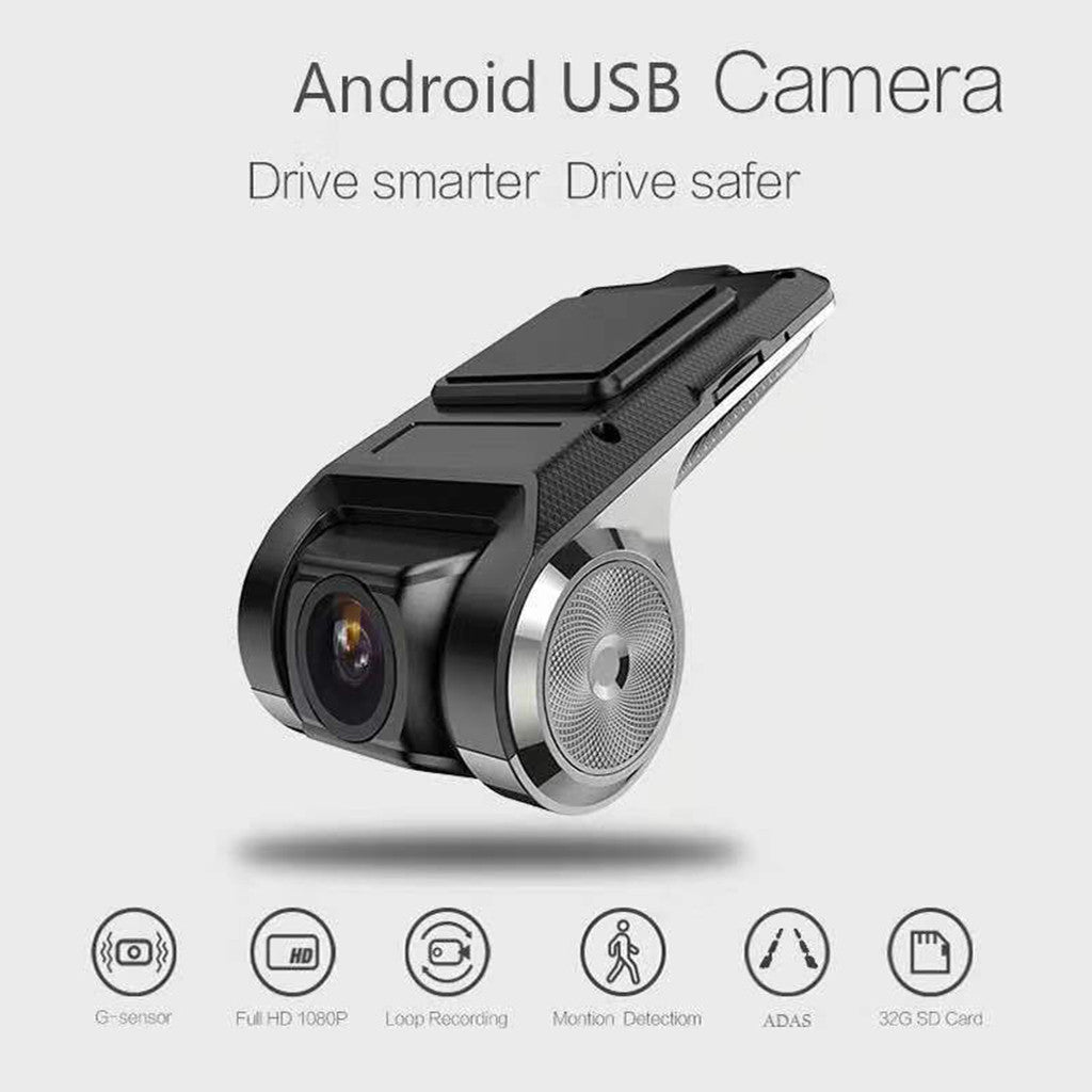 Full HD USB Dash Camera with Wi‑Fi & GPS Support
