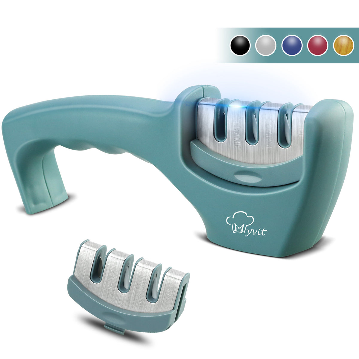 Manual Kitchen Knife Sharpener with Removable Sharpening Head – product image 22