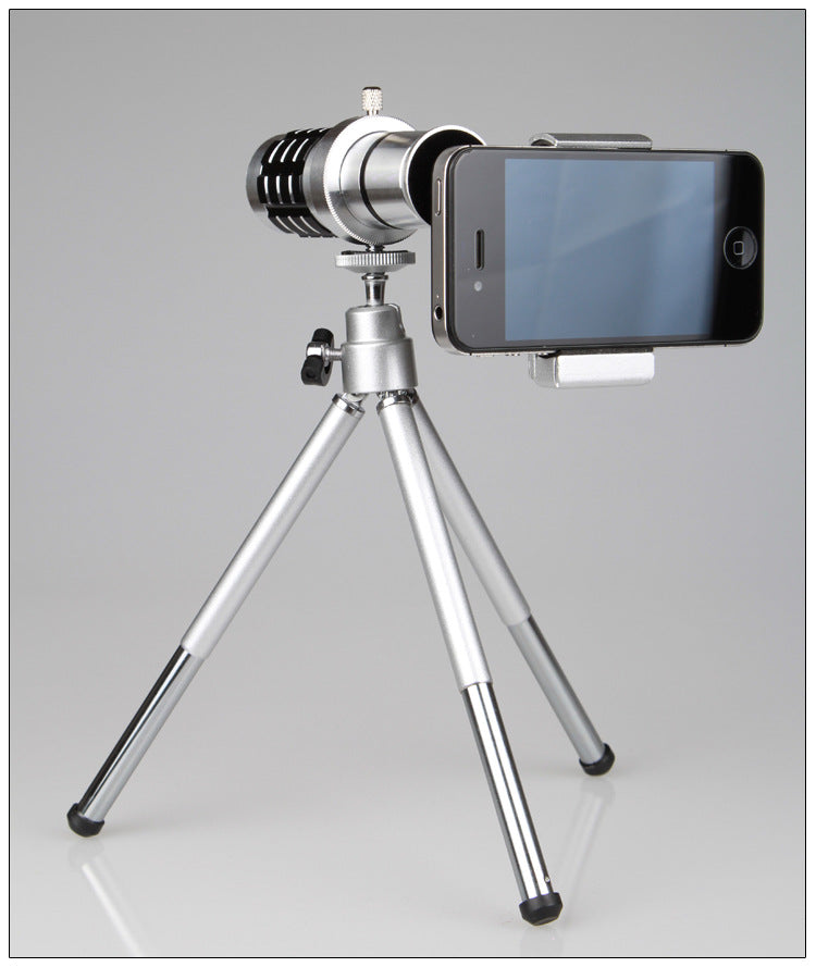 12× Smartphone Telephoto Camera Lens with Tripod – product image 1