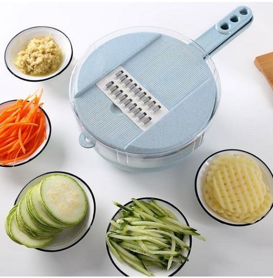 8-in-1 Mandoline Vegetable Slicer, Grater & Food Prep Set – product image 1
