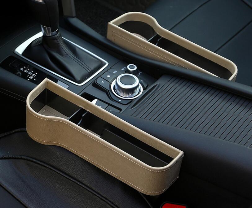 PU Leather Car Seat Gap Storage Box