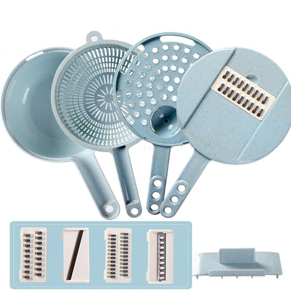 8-in-1 Mandoline Vegetable Slicer, Grater & Food Prep Set – product image 5