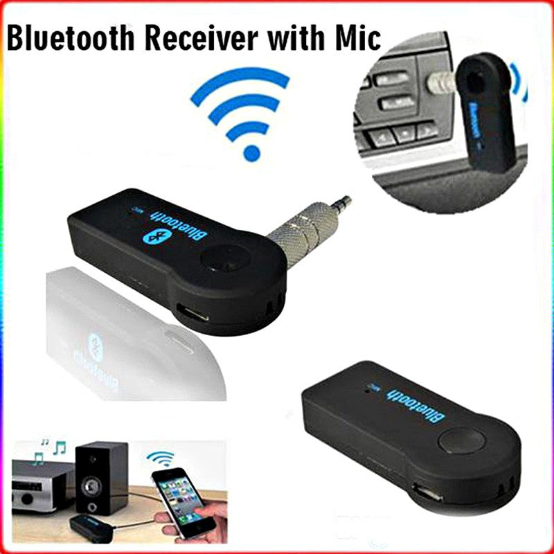 Bluetooth 3.5mm AUX Car Audio Receiver with Mic – image 4