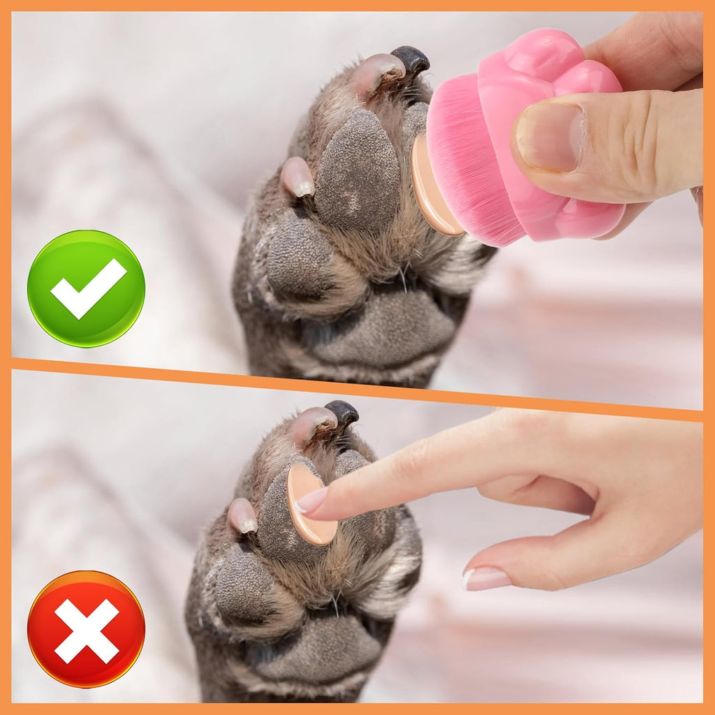 3-Piece Pet Paw Balm Applicator Brush Set – product image 3