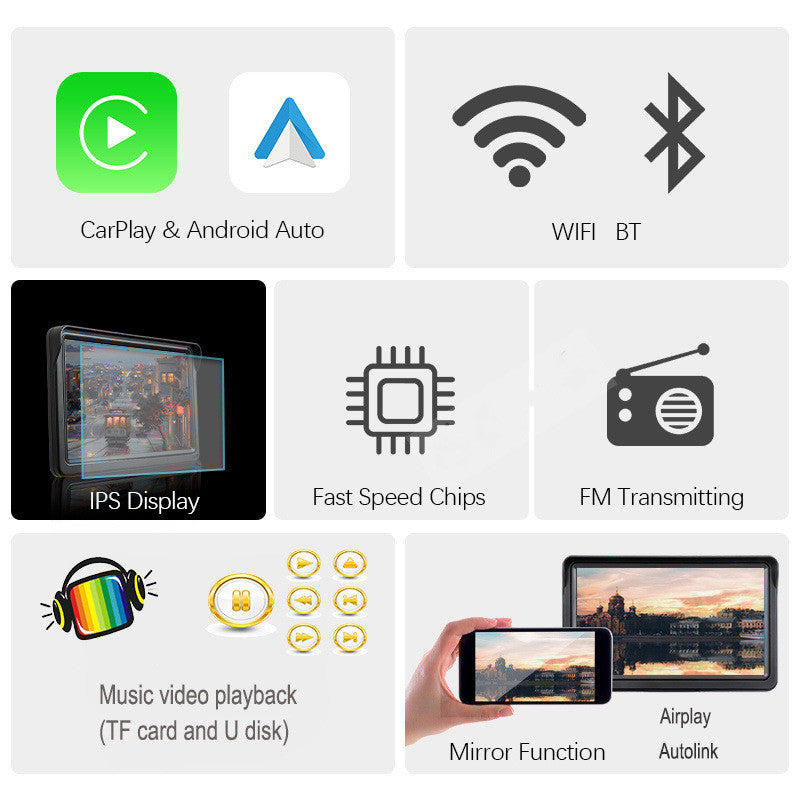 7-Inch Wireless CarPlay & Android Auto Display – image 4