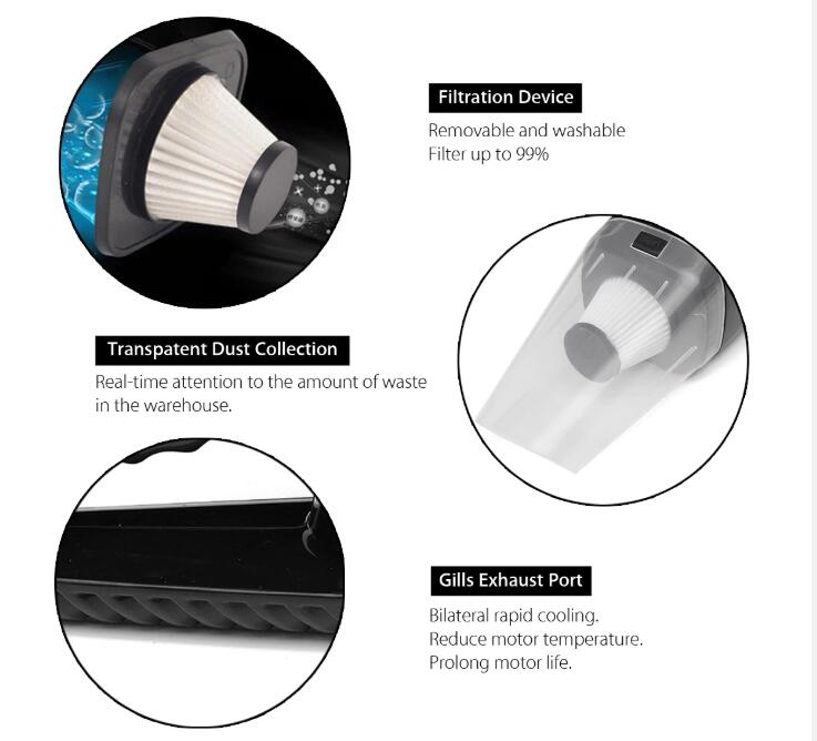 High-Power Wet & Dry Handheld Car Vacuum – image 6