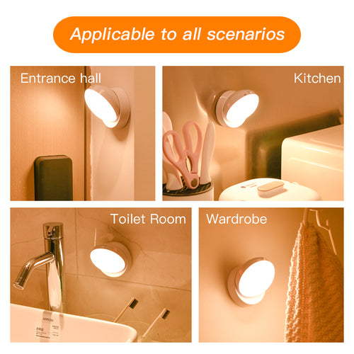 360° Rotating Rechargeable Motion Sensor Night Light – product image 2