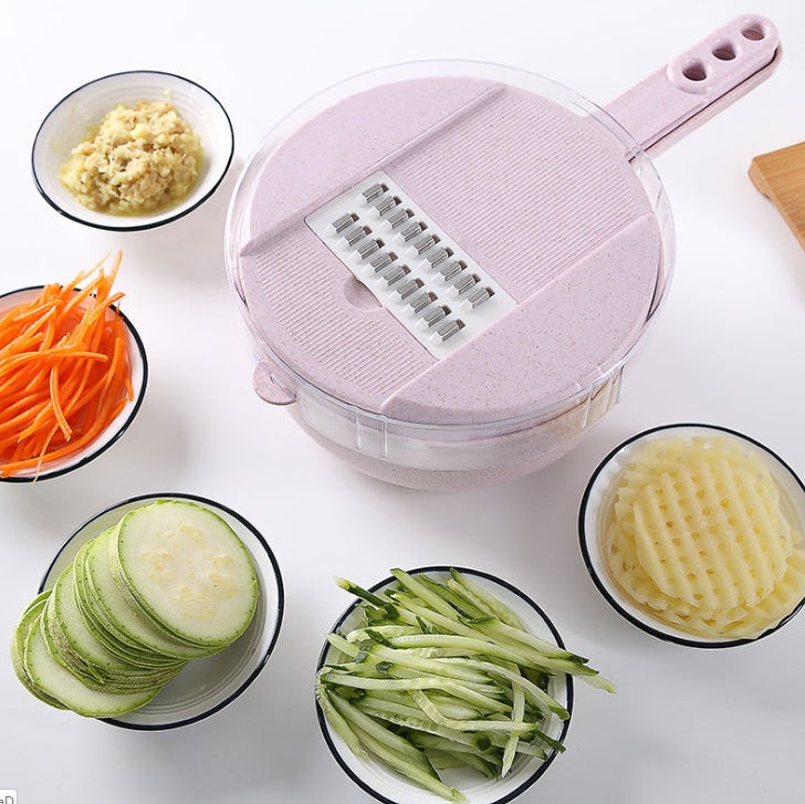 8-in-1 Mandoline Vegetable Slicer, Grater & Food Prep Set – product image 10