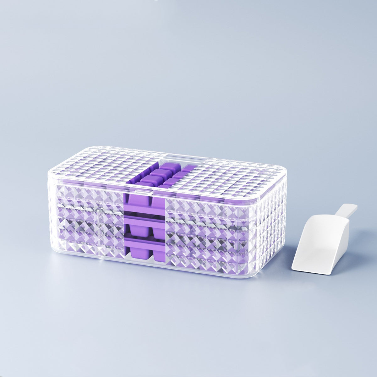 Silicone Ice Cube Tray with Lid & Storage Box – image 12