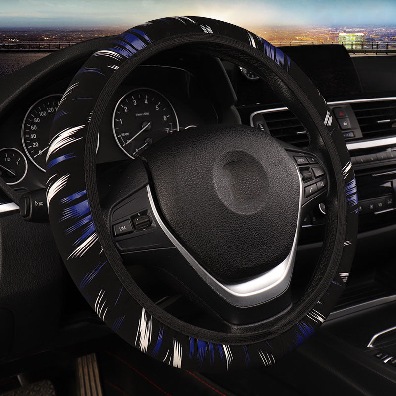 Elastic Imitation Leather Steering Wheel Cover – image 2