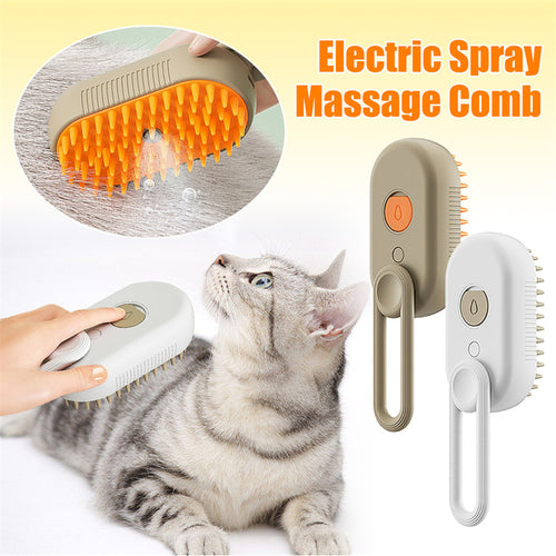 3-in-1 Electric Spray Pet Grooming Brush – product image 1