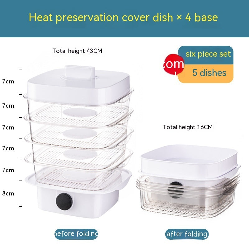 Stackable Insulated Food Cover with Temperature Display – image 10
