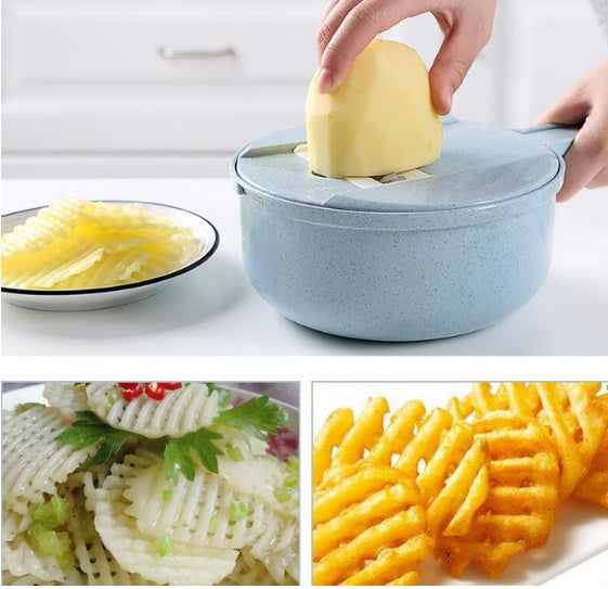 8-in-1 Mandoline Vegetable Slicer, Grater & Food Prep Set – product image 9