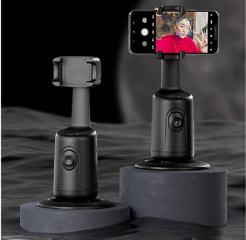 360° AI Face Tracking Phone Holder with Tripod & Gesture Control – product image 1