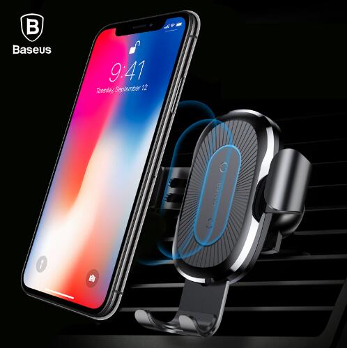 Gravity Wireless Charging Car Phone Holder