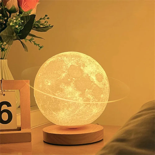 3D Rotating Moon Lamp with Remote Control – product image 2