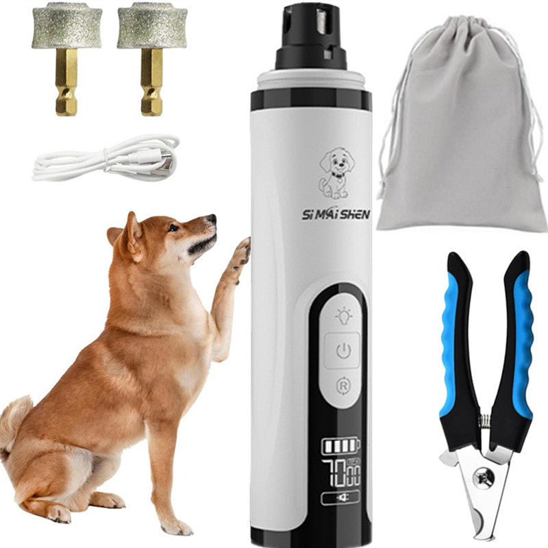 Rechargeable LED Pet Nail Grinder & Clipper Set – product image 1