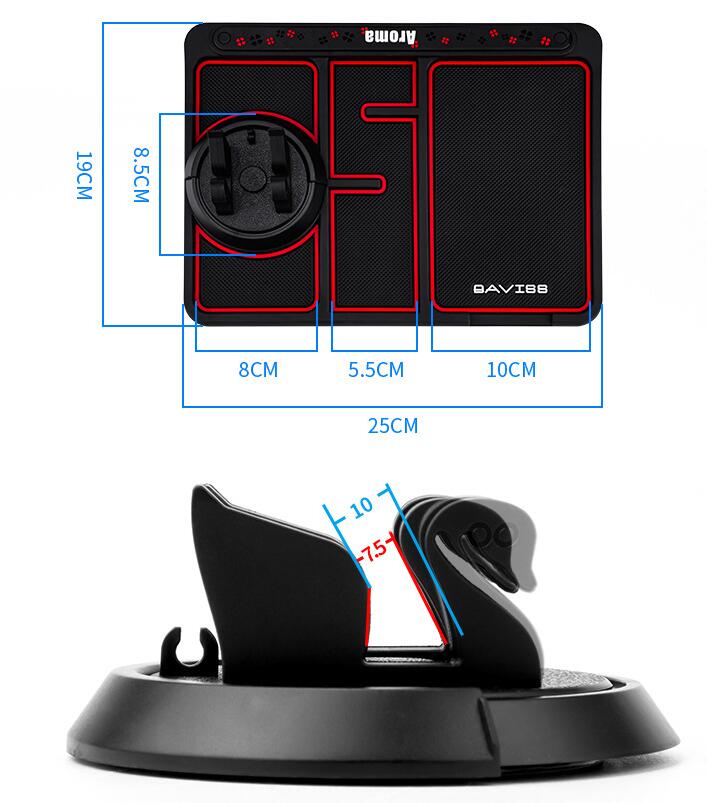 4-in-1 Anti-Slip Dashboard Phone Pad & Parking Number Card – image 2