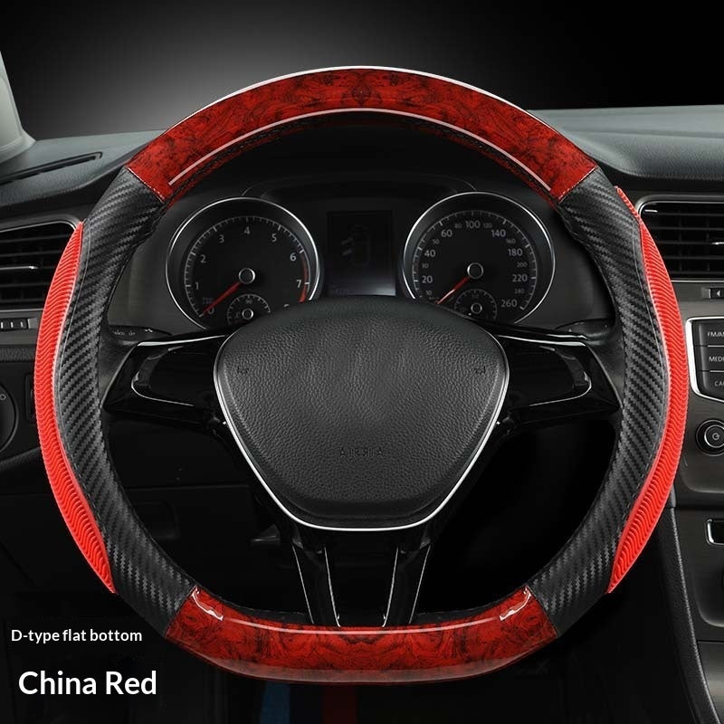 Universal Non-Slip Striped Steering Wheel Cover, 38cm
