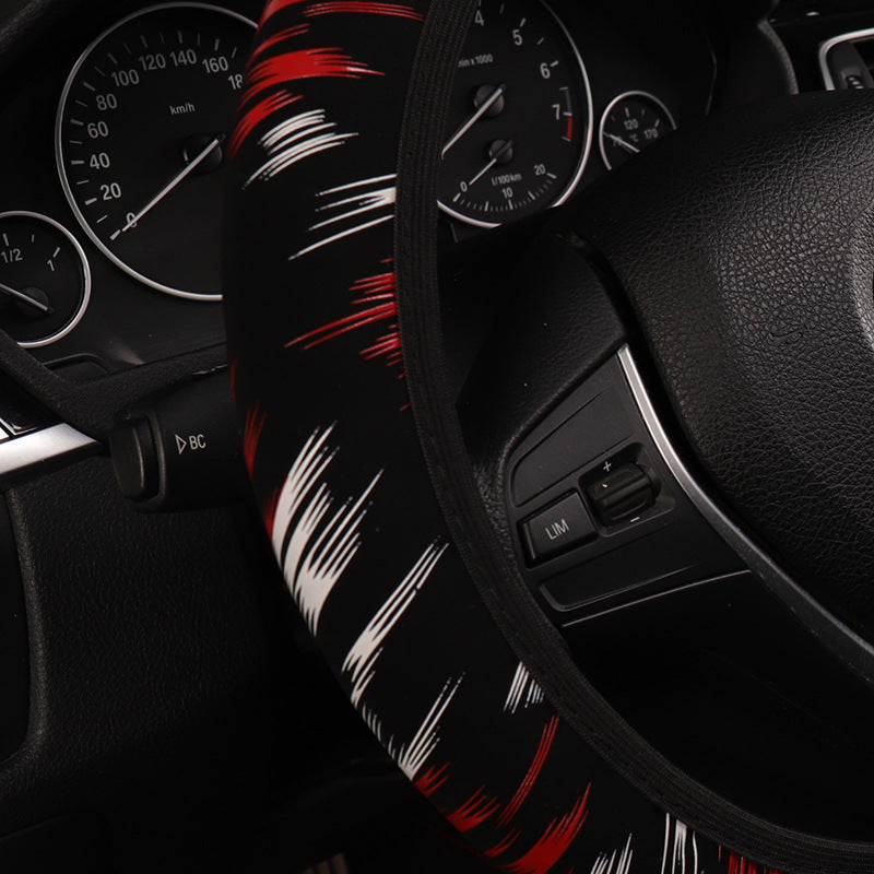 Elastic Imitation Leather Steering Wheel Cover – image 4