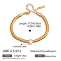 Gold Crystal Snake Chain Bracelet – product image 5