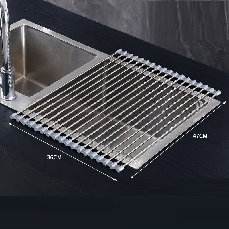 Roll-Up Kitchen Sink Drying & Drainage Rack – image 4