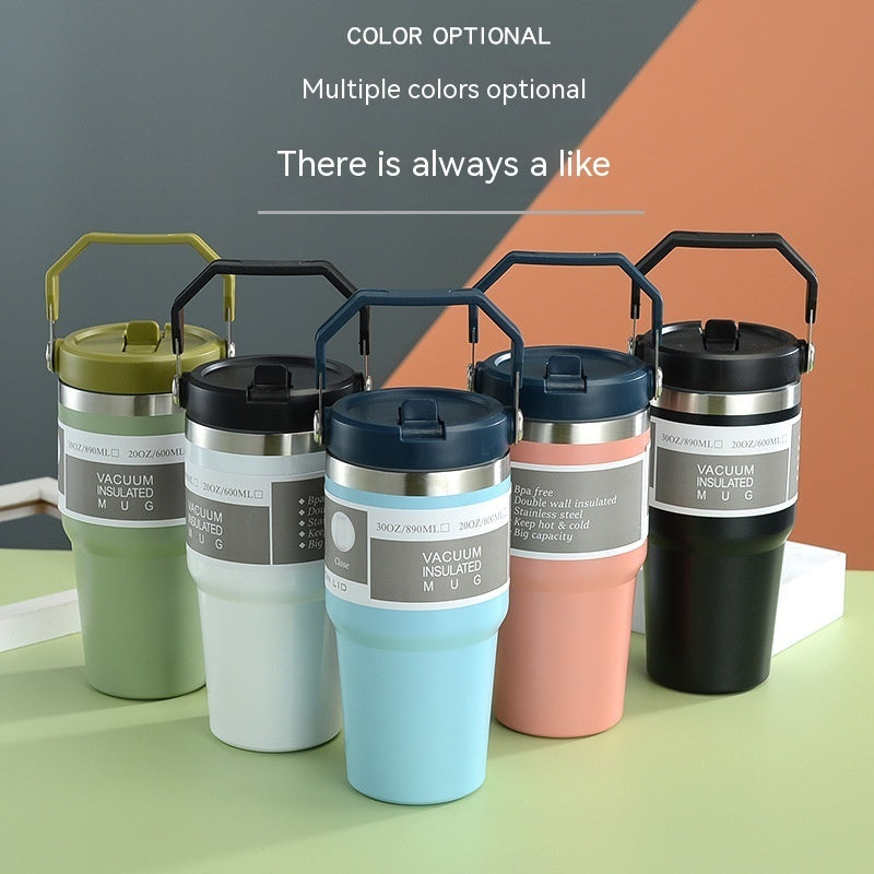 30oz Stainless Steel Travel Tumbler with Handle – image 6
