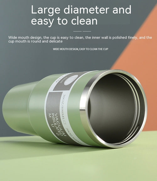 30oz Stainless Steel Travel Tumbler with Handle – image 2