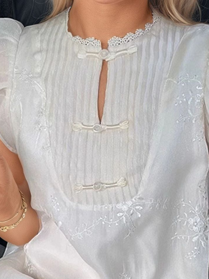 Women's Jacquard Embroidered A-Line Dress
