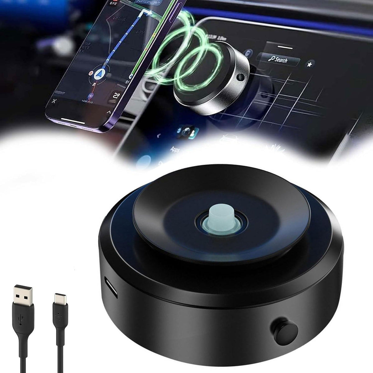 Magnetic Vacuum-Suction Car Phone Holder