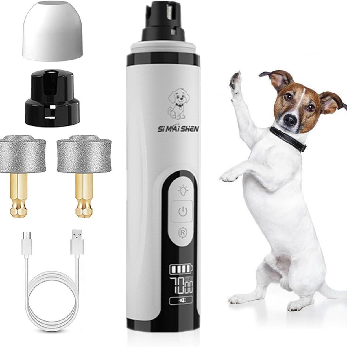 Rechargeable LED Pet Nail Grinder & Clipper Set – product image 2