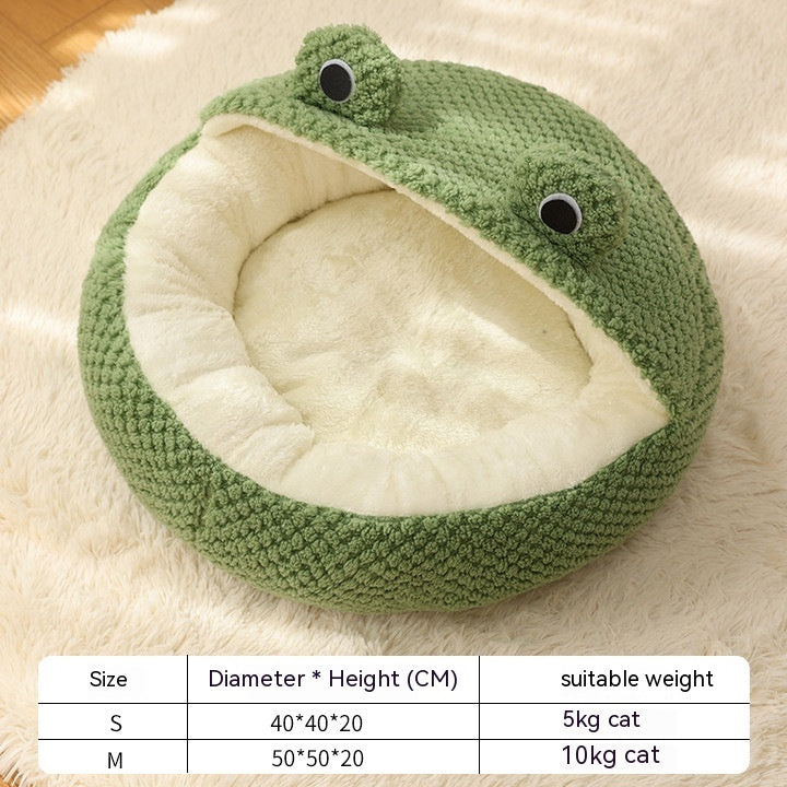 Cozy Frog Pet Bed & Hideaway for Cats & Small Dogs – product image 3