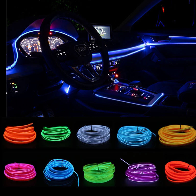 Flexible USB Car Interior Ambient LED Light Strip